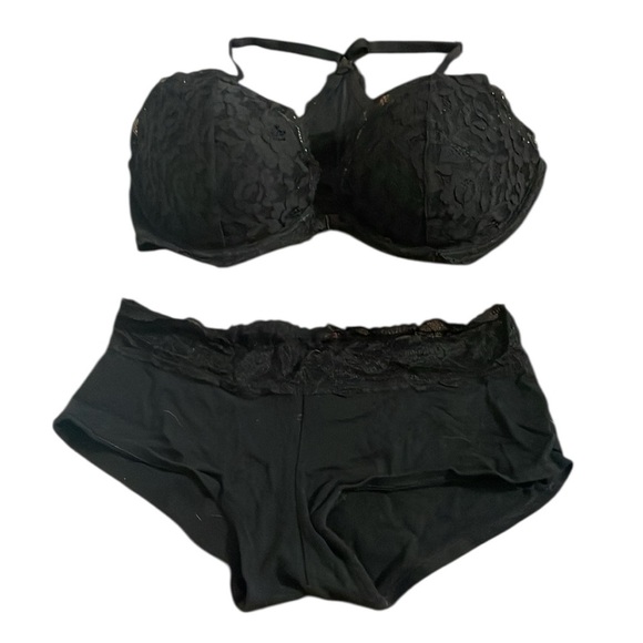 PINK Victoria’s Secret Date Racerback Bra Size 36D and Low Rise Boyshort Size M - Picture 1 of 9